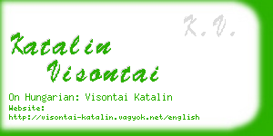 katalin visontai business card